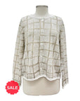 Habitat STAMPED CARDI SWEATER - ORIGINALLY $125