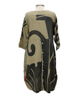 Yasuko CRINKLE SHORT SLEEVE TUNIC DRESS