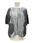 Chalet MIX FABRIC SHORT SLEEVE TOP FERNIE