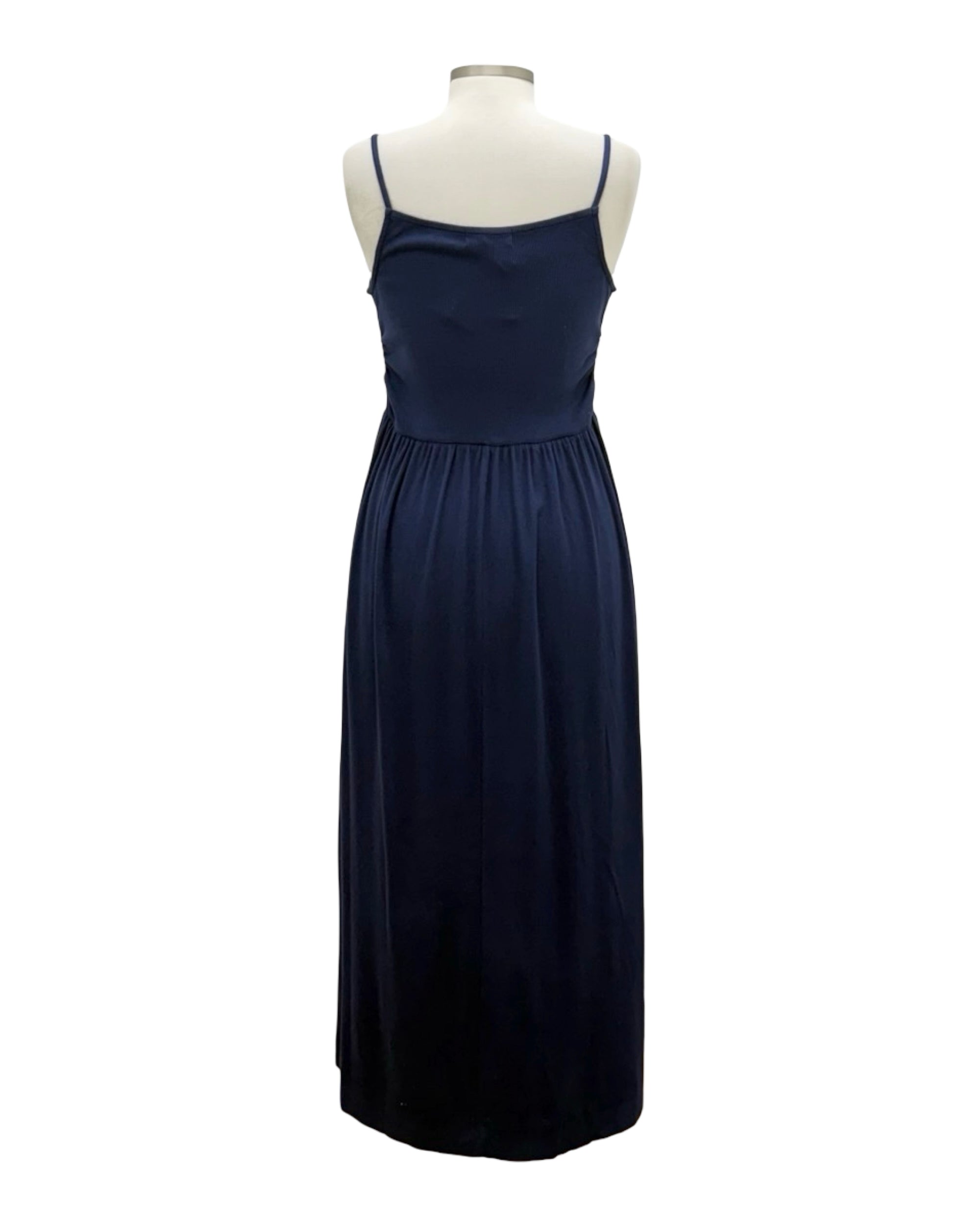 ribbed square neck dress Womens Rib Square Neck Dress