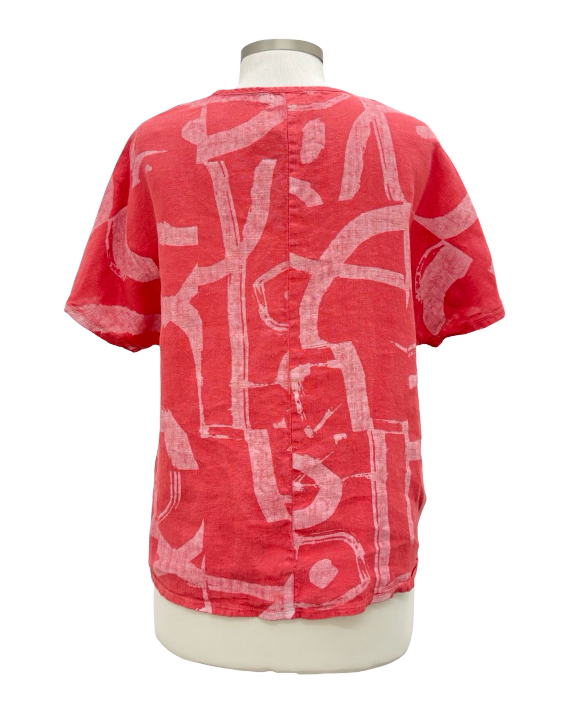 Fenini SHORT SLEEVE OVERSIZE PRINT TOP