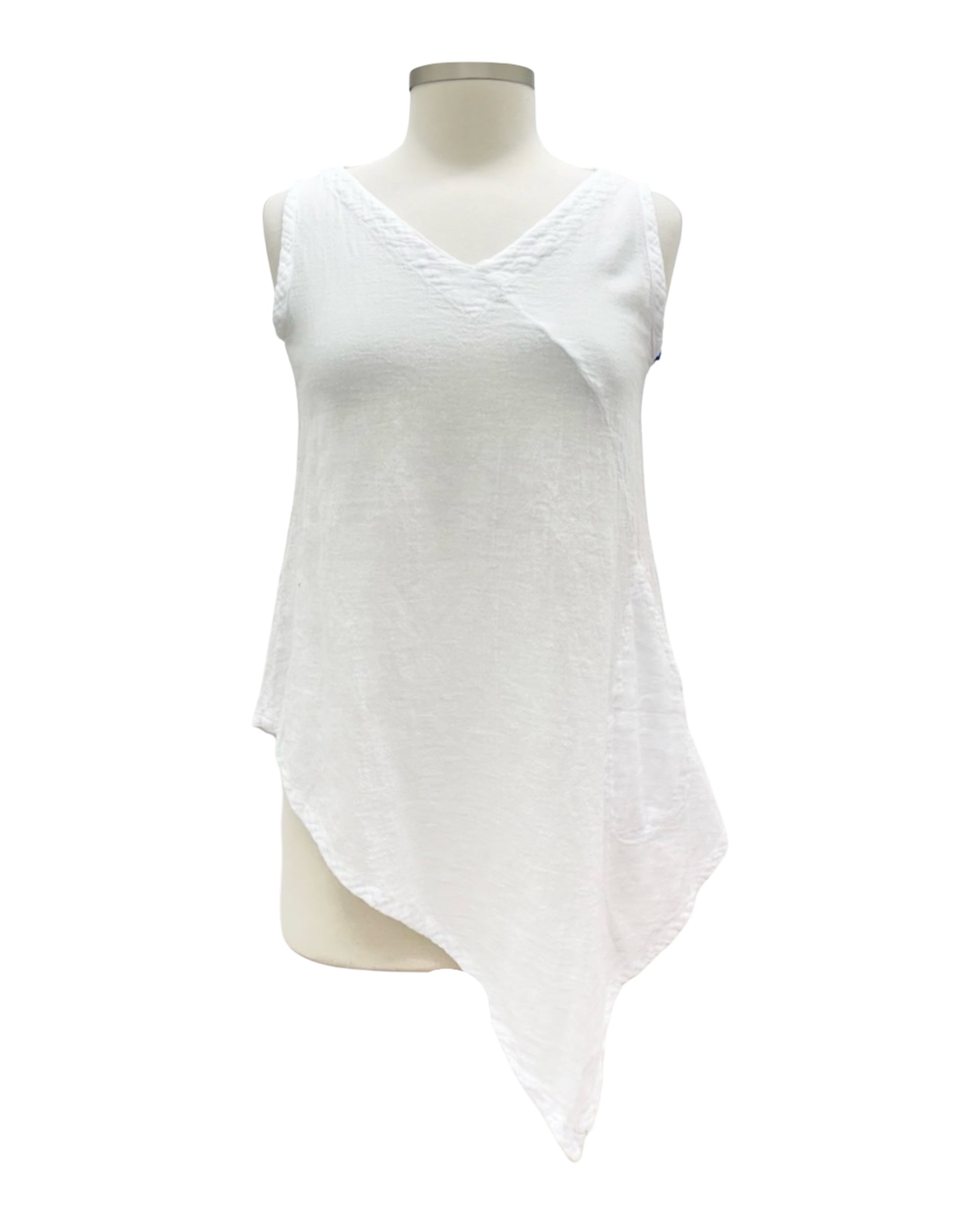 Oh My Gauze V NECK TANK POCKET TOP