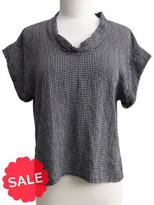 Cut Loose SHORT SLEEVE COWL TOP - Originally $110 🔵