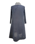 Vanite LONG SLEEVE DOT PANEL DRESS