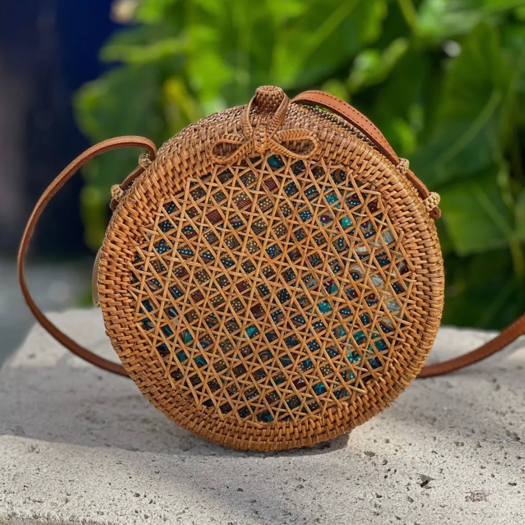 The Winding Road ROUND CANE CROSSBODY