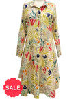 Tulip LONG SLEEVE TIE PERRIN DRESS - ORIGINALLY $135 🔵