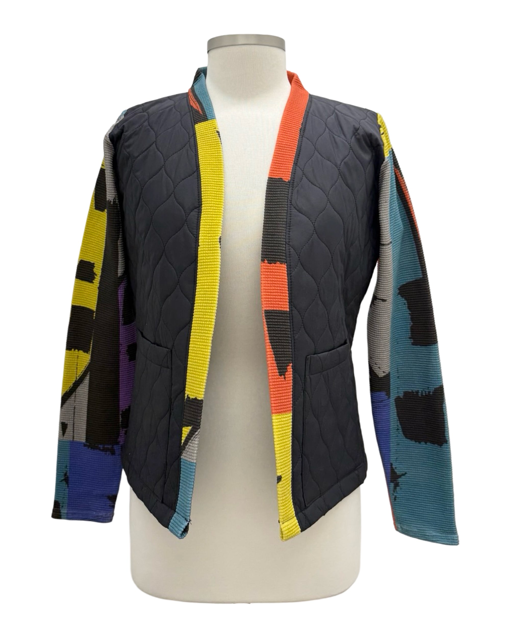 Andrea Geer 2 POCKET SHORT QUILT JACKET