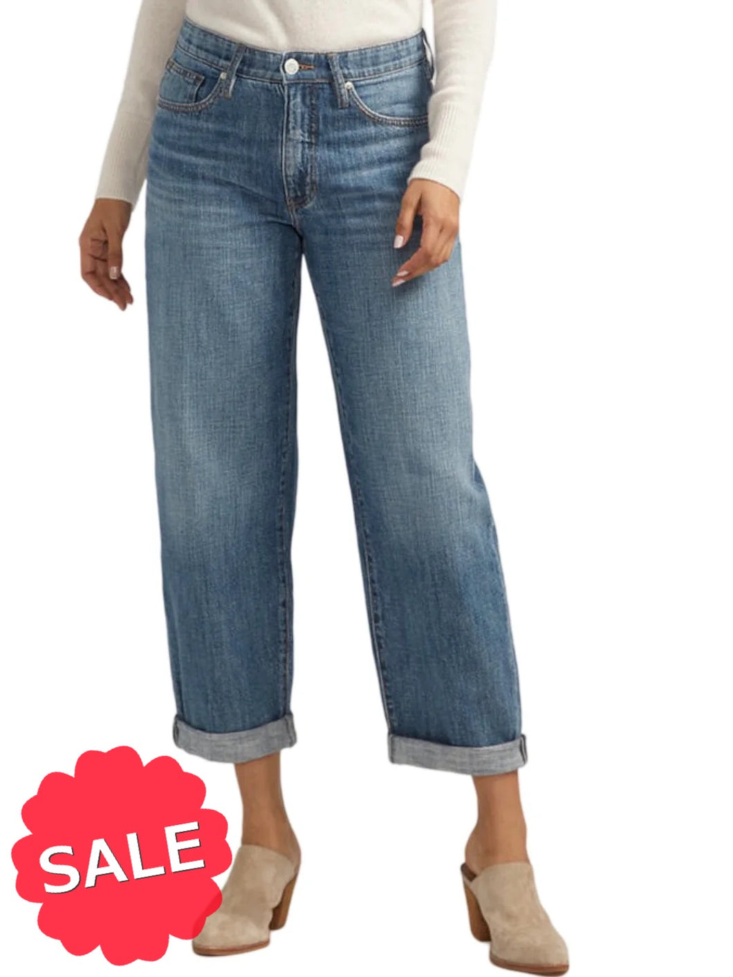 JAG LUCIE BOYFRIEND MIDRISE JEAN - Originally $95