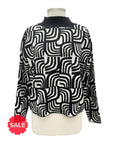 APNY MOD PRINT SWEATER - ORIGINALLY $125