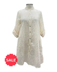 Blueberry EMBROIDEREDB TENCEL LONG BLOUSE Originally $163