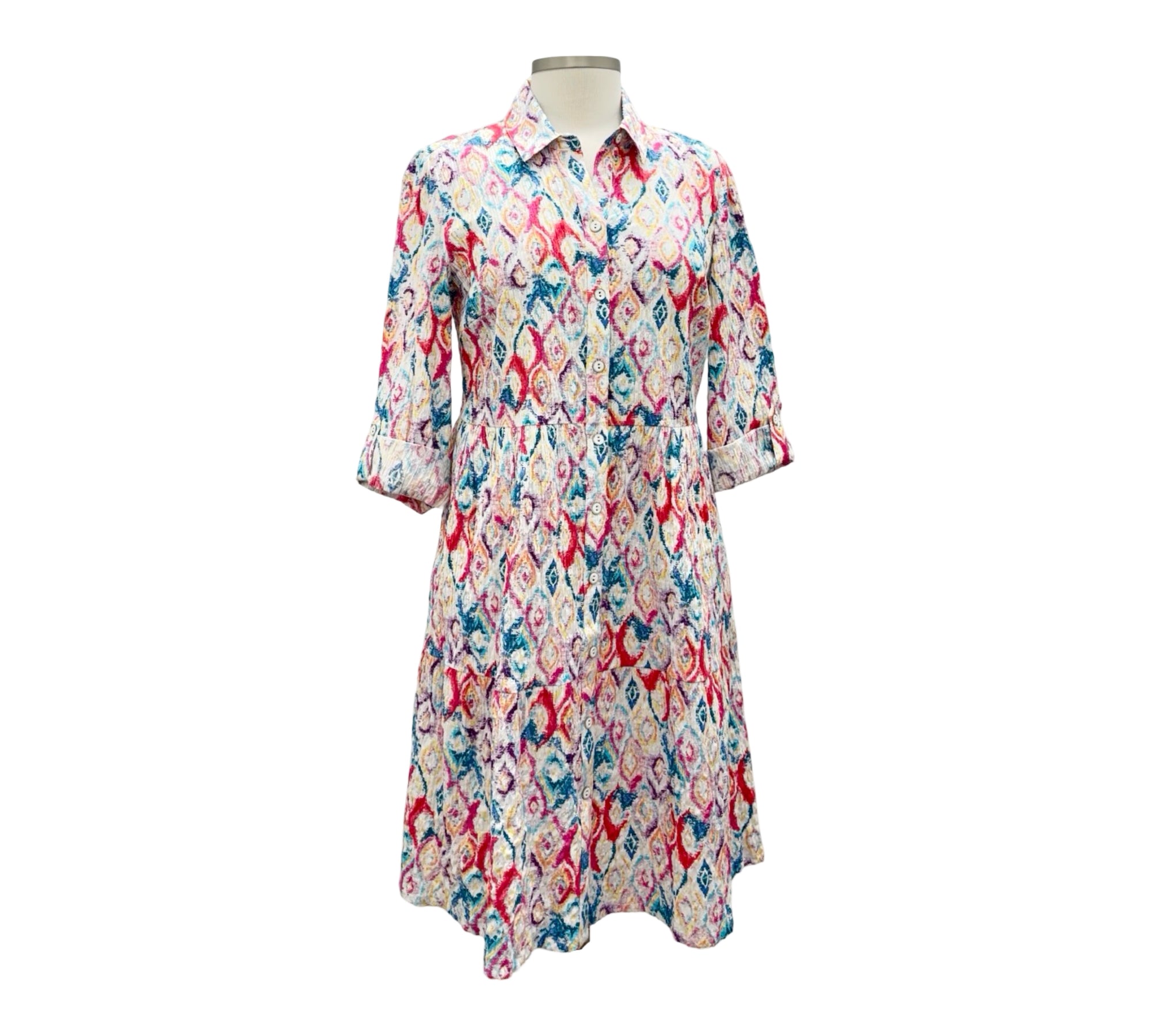 Habitat SHORT SLEEVE DIAMOND LANAI DRESS