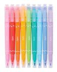 ooly CONFETTI STAMP DOUBLE-ENDED MARKER SET OF 9