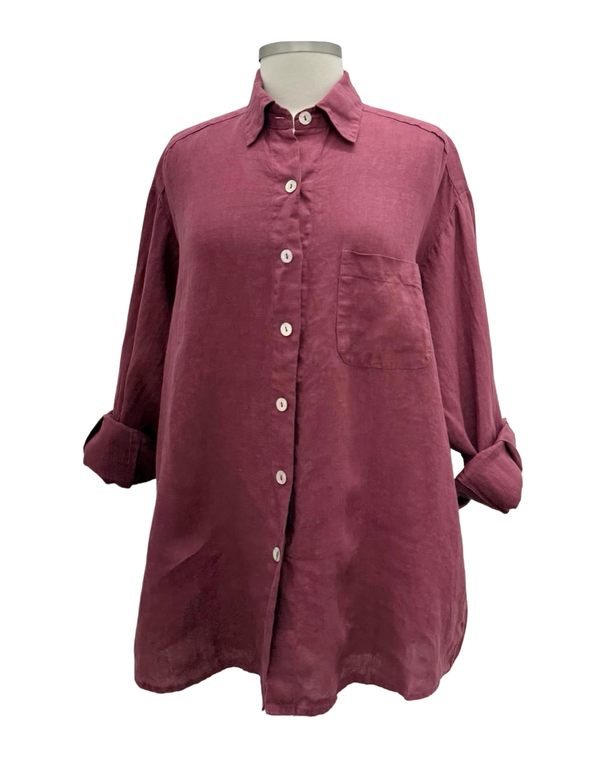 Bryn Walker LONG SLEEVE BLOUSE LINEN BOYCE