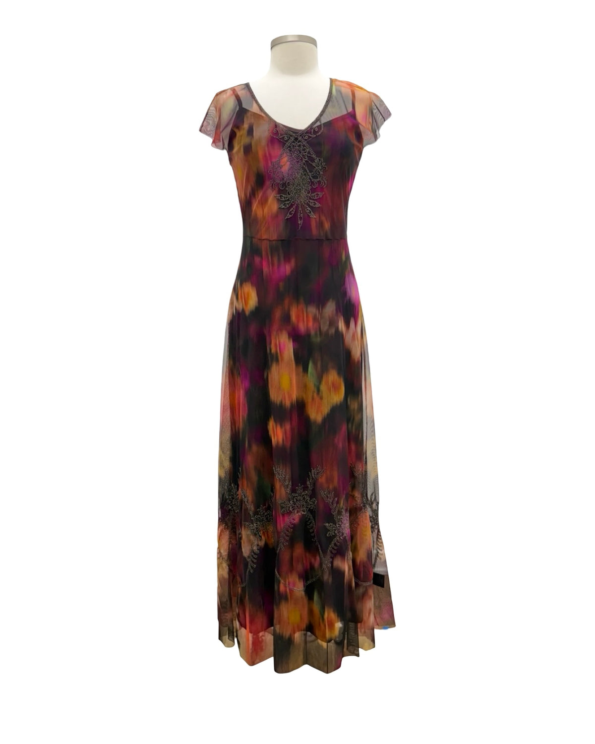 Johnny Was MAXI MESH DRESS WITH SLIP MERTIN