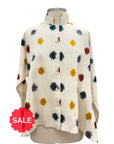 M Square MANDARIN SWING DOT SHIRT - Originally $399