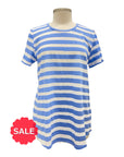 Foil SHORT SLEEVE STRIPE CREW - Originally $84