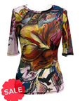 APNY FLORAL PRINT MESH TOP - Originally $89 🔵