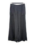 Fenini LINEN FLAT FRONT CROP PANT