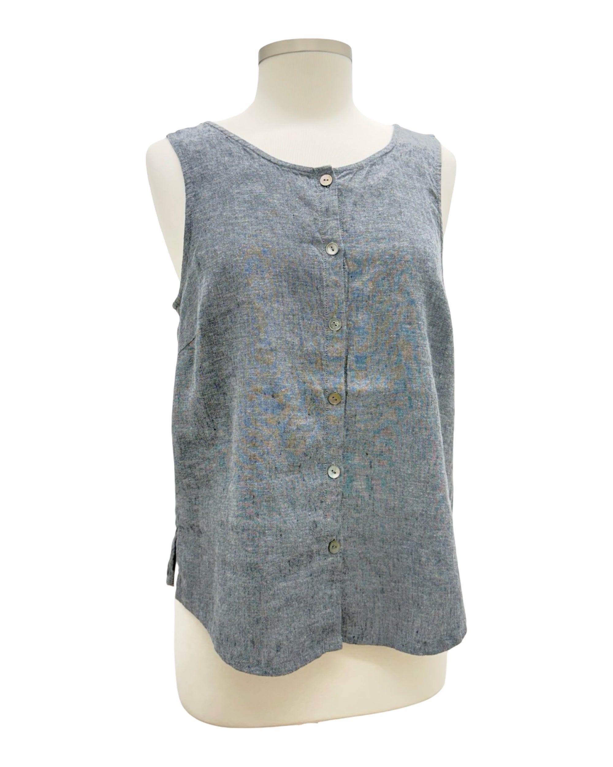 Habitat LINEN BUTTON PLEAT TANK