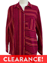 Load image into Gallery viewer, Habitat STRIPE BOYFRIEND POCKET SHIRT - Originally $93
