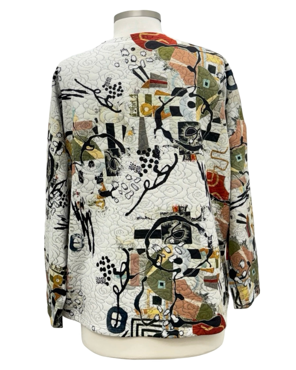 Inoah CREW POCKET QUILT TOP JOELLE PRINT