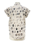 Habitat CAP SLEEVE DOT SHIRT LINEN
