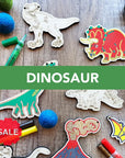 Woodsy Craft Co GARLAND DINO - Originally $33