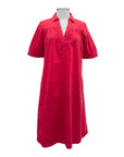 Foil SHORT SLEEVE SOLID POPLIN DRESS