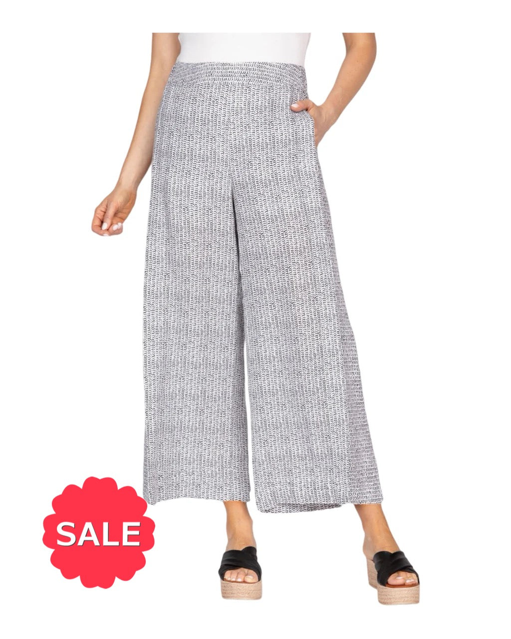 Olivia by Habitat LINEN STRIPE FLOOD - Originally $139