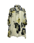 Alembika SHORT SLEEVE MULTI PRINT BLOUSE