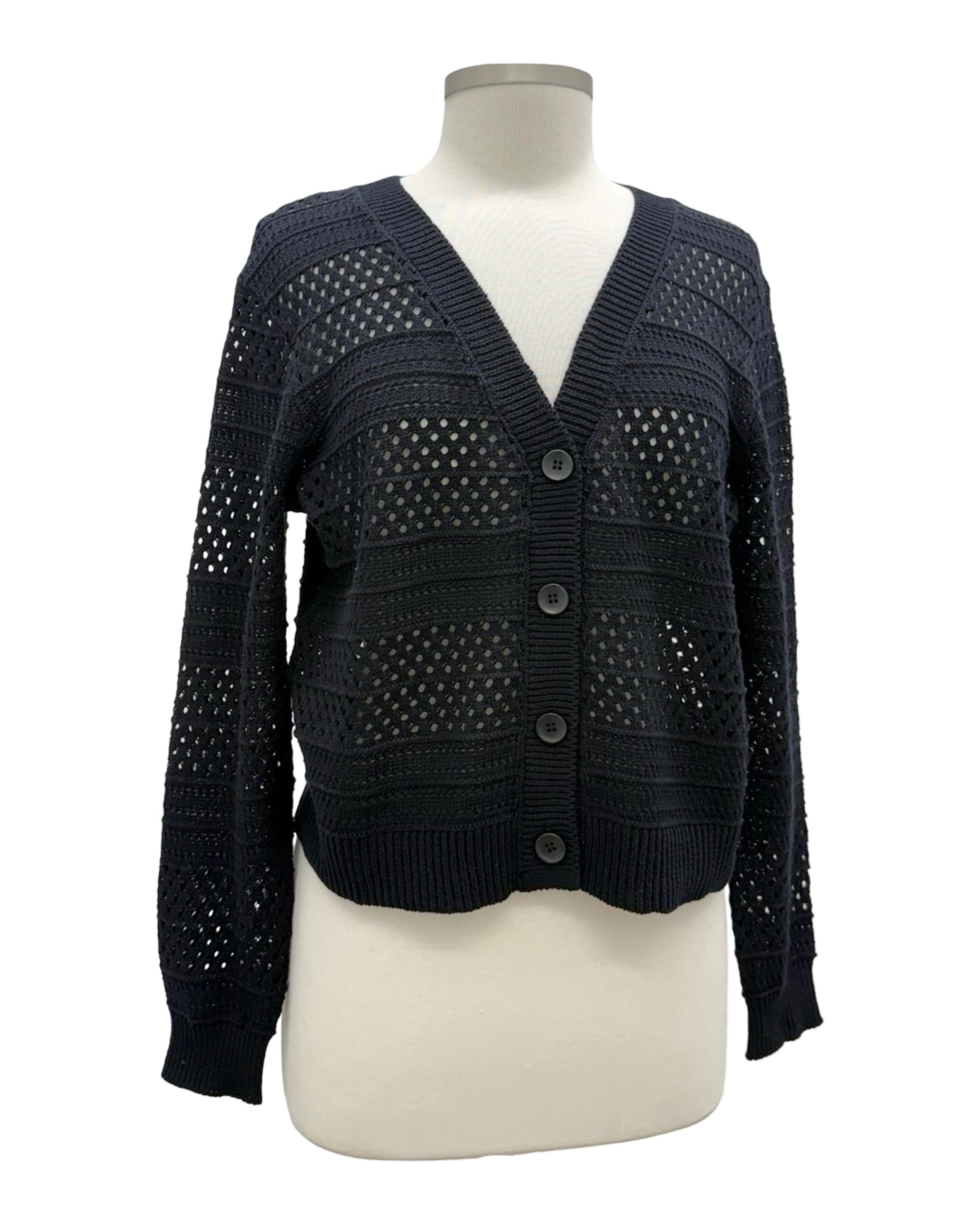Foil PULLING STRINGS CARDI SWEATER