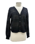 Foil PULLING STRINGS CARDI SWEATER