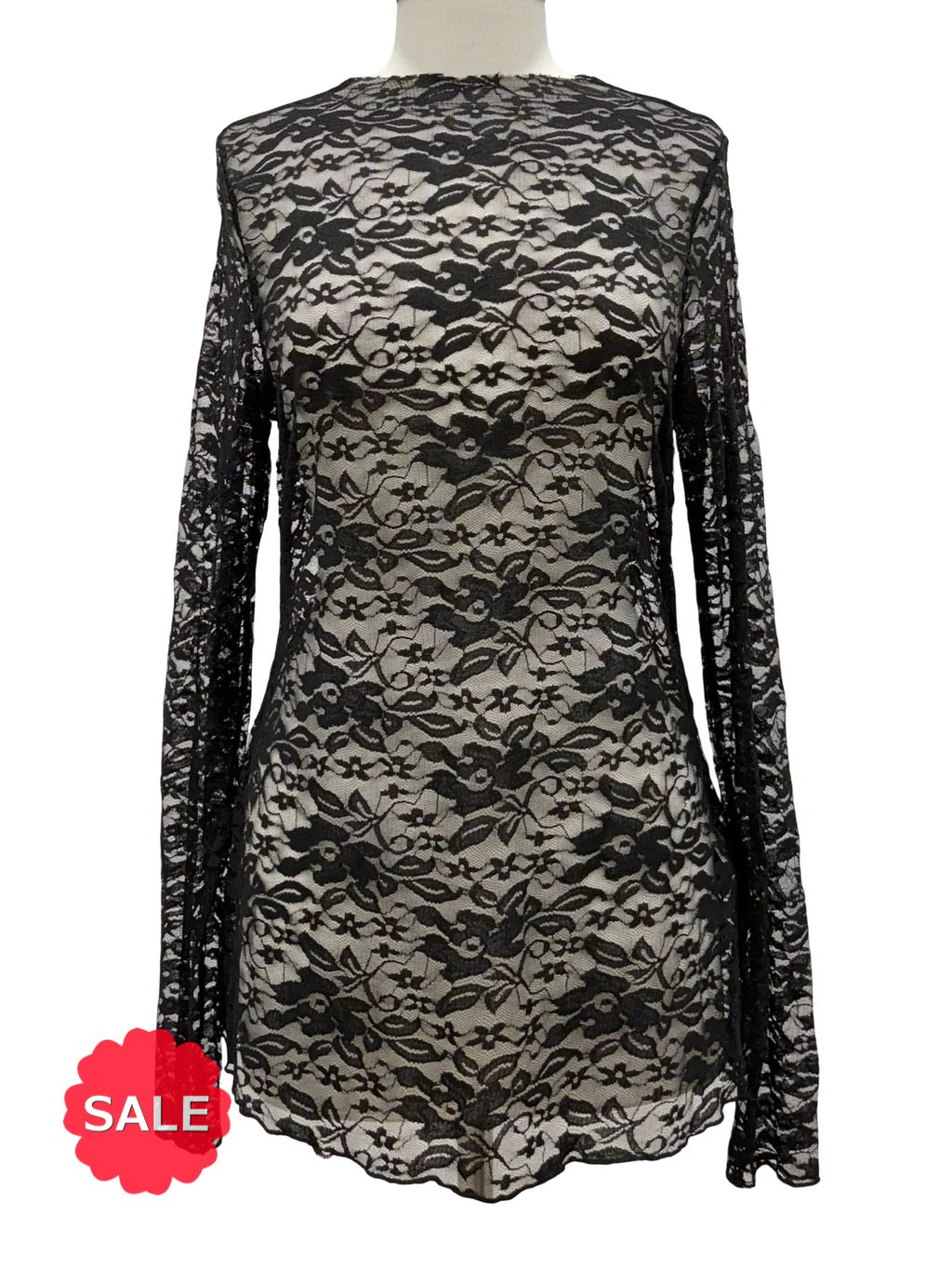 Jaded Gypsy LACE MOCK NECK TOP - ORIGINALLY $49