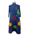 Vanite MOCK NECK DOT DRESS