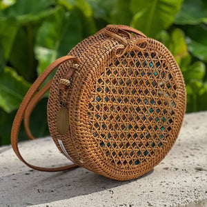 The Winding Road ROUND CANE CROSSBODY