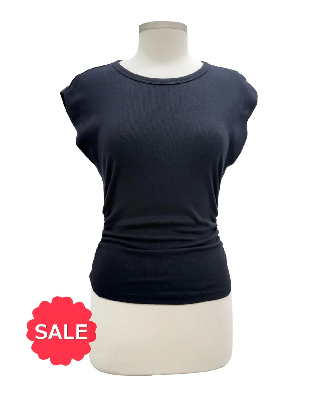 Michael Stars CREW CAP SLEEVE RIBBED TEE - Originally $79
