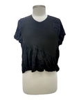 Vanite TEXTURE CAP SLEEVE TOP