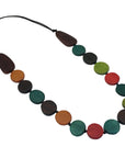 Sylca MULTI COLOR WOOD NECKLACE