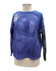 Andrea Geer LONG SLEEVE CROP PIECED TOP