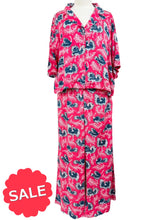 Load image into Gallery viewer, Print Fresh OSTRICH SATIN PJ 2 PIECE SET - Originally $189
