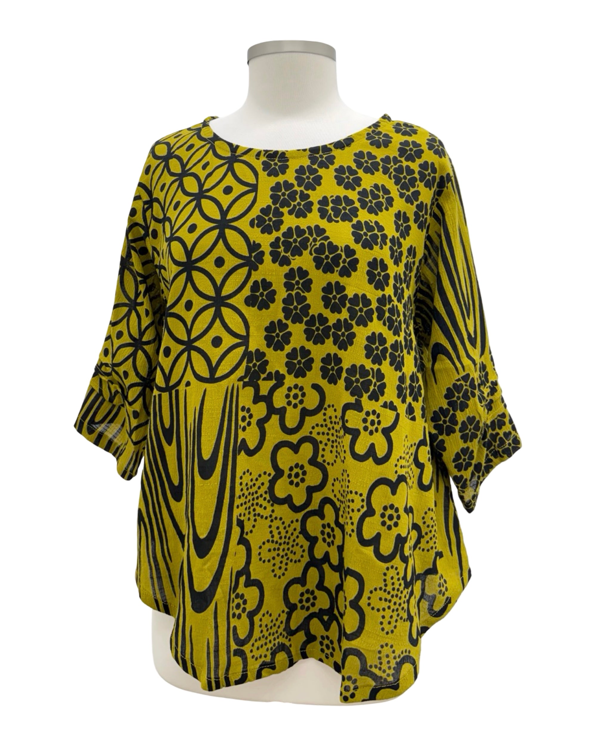 Yasuko MIX PRINT BLOUSE