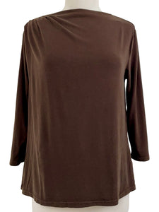 Cut Loose TENCEL PLEAT NECK TOP