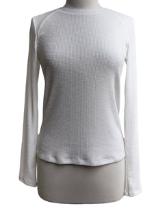 Michael Stars PAIGE LONG SLEEVE CREW RIB