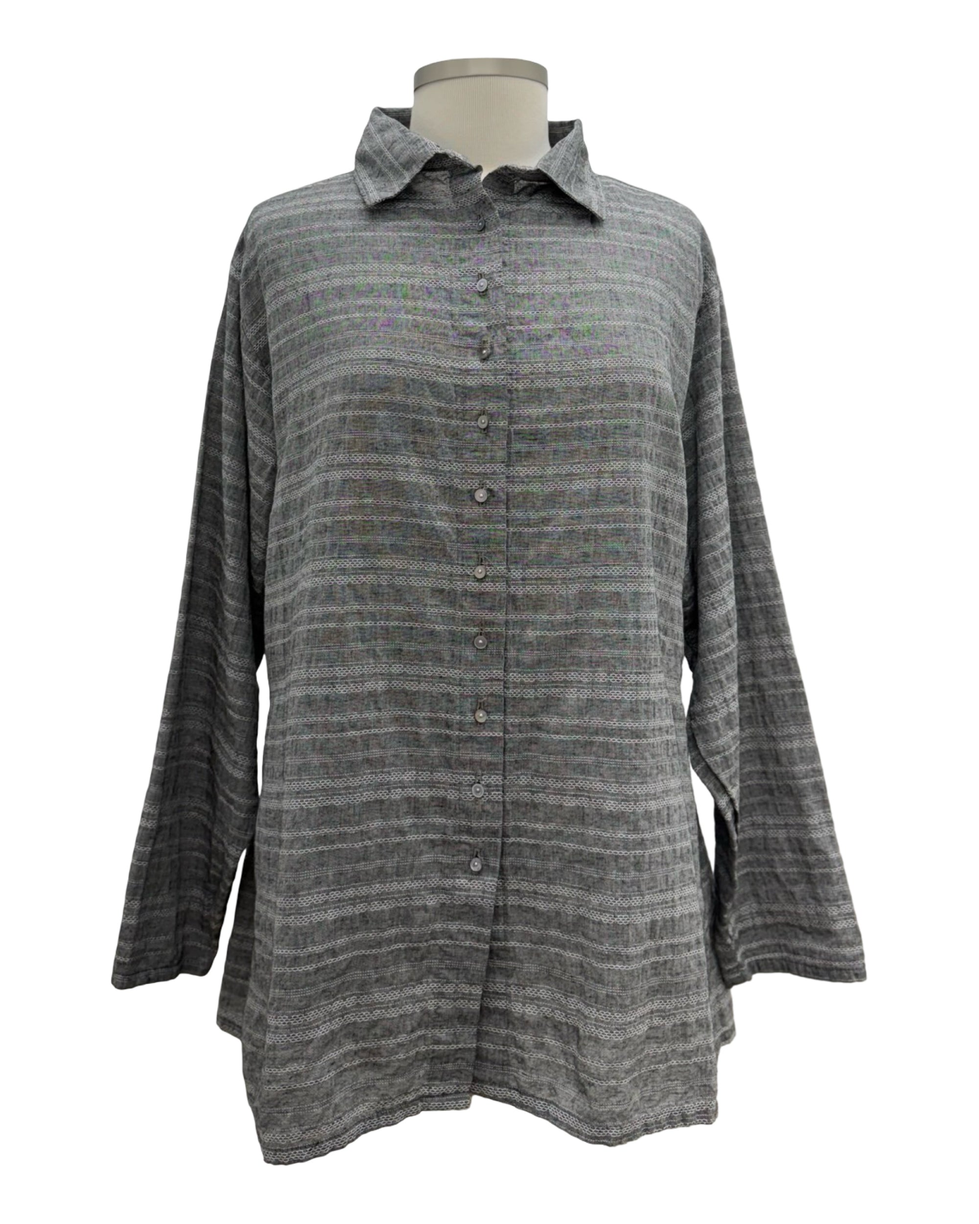 Krista Larson LONG SLEEVE LINEN COTTON SHIRT WEEKENDER