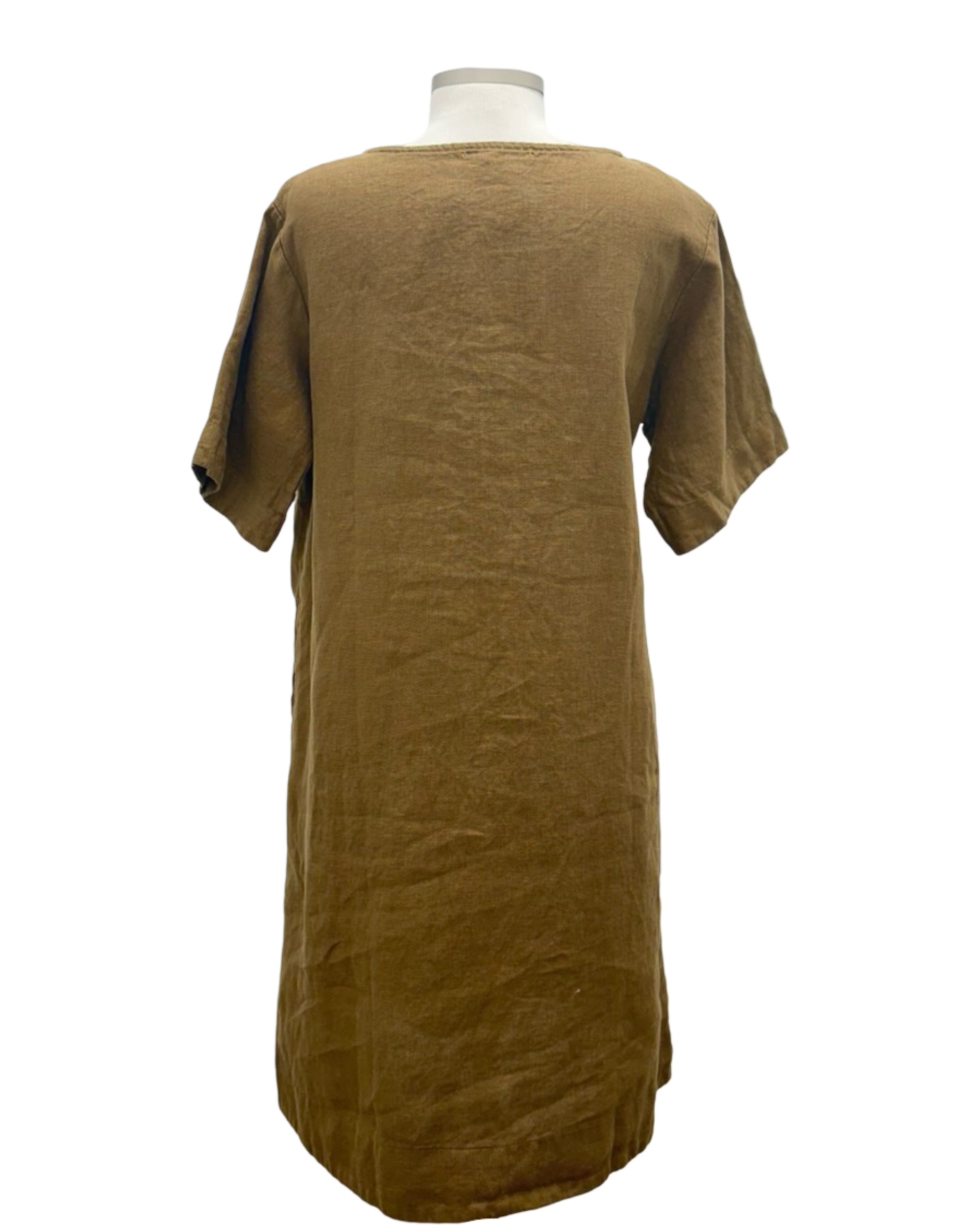 short sleeve loose dress AUSELILY Women's Short Sleeve Pleated Swing Summer Dress with Pockets