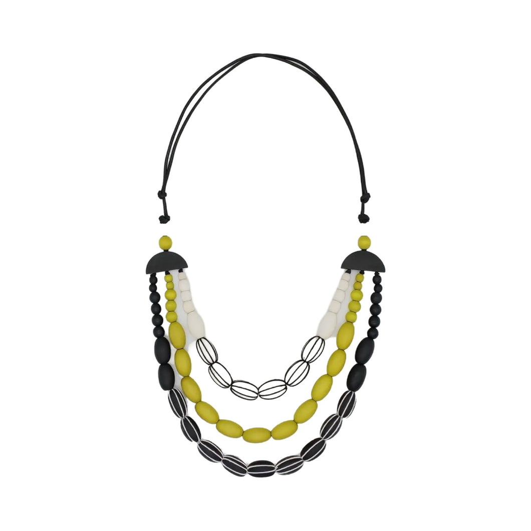 Sylca TENLEY WRAPPED BEAD NECKLACE