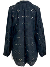 Load image into Gallery viewer, Suzy D London EYELET ARTIST SHEER BLOUSE
