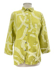 Fenini LONG SLEEVE PRINT LINEN SHIRT