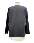 Andrea Geer CROP LONG SLEEVE CRINKLE TOP