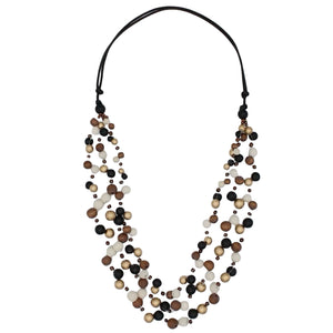 Sylca BLACK & GOLD MULTI NECKLACE